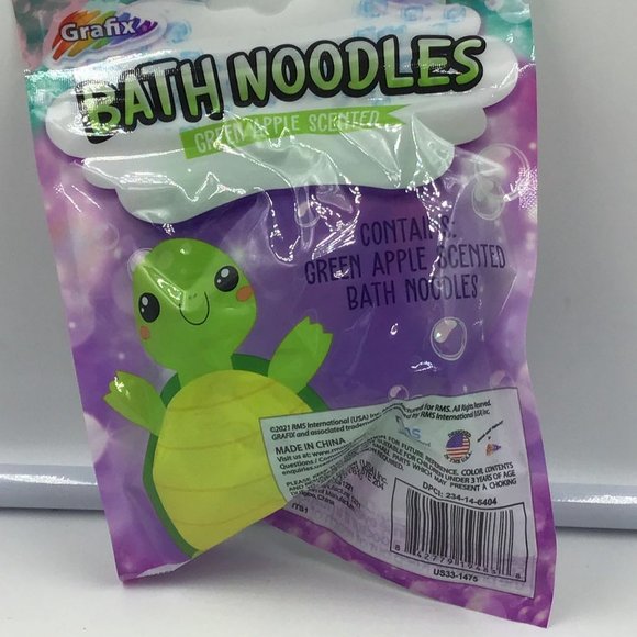 Grafix Bath Noodles Green Apple Scented 0.70 oz Set of 3 - Picture 2 of 2